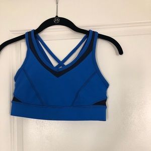 Blue sports bra lulu lemon